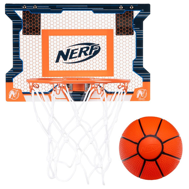Franklin Sports Nerf Pro Hoops Steel Rim Over-the-Door Basketball Set