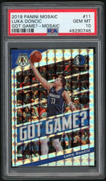 2019 Panini Mosaic Got Game? Mosaic Luka Doncic #11 PSA 10