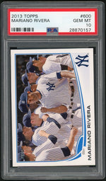 2013 Topps Mariano Rivera #600 PSA 10