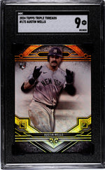 2024 Topps Triple Threads #172 Austin Wells SGC 9