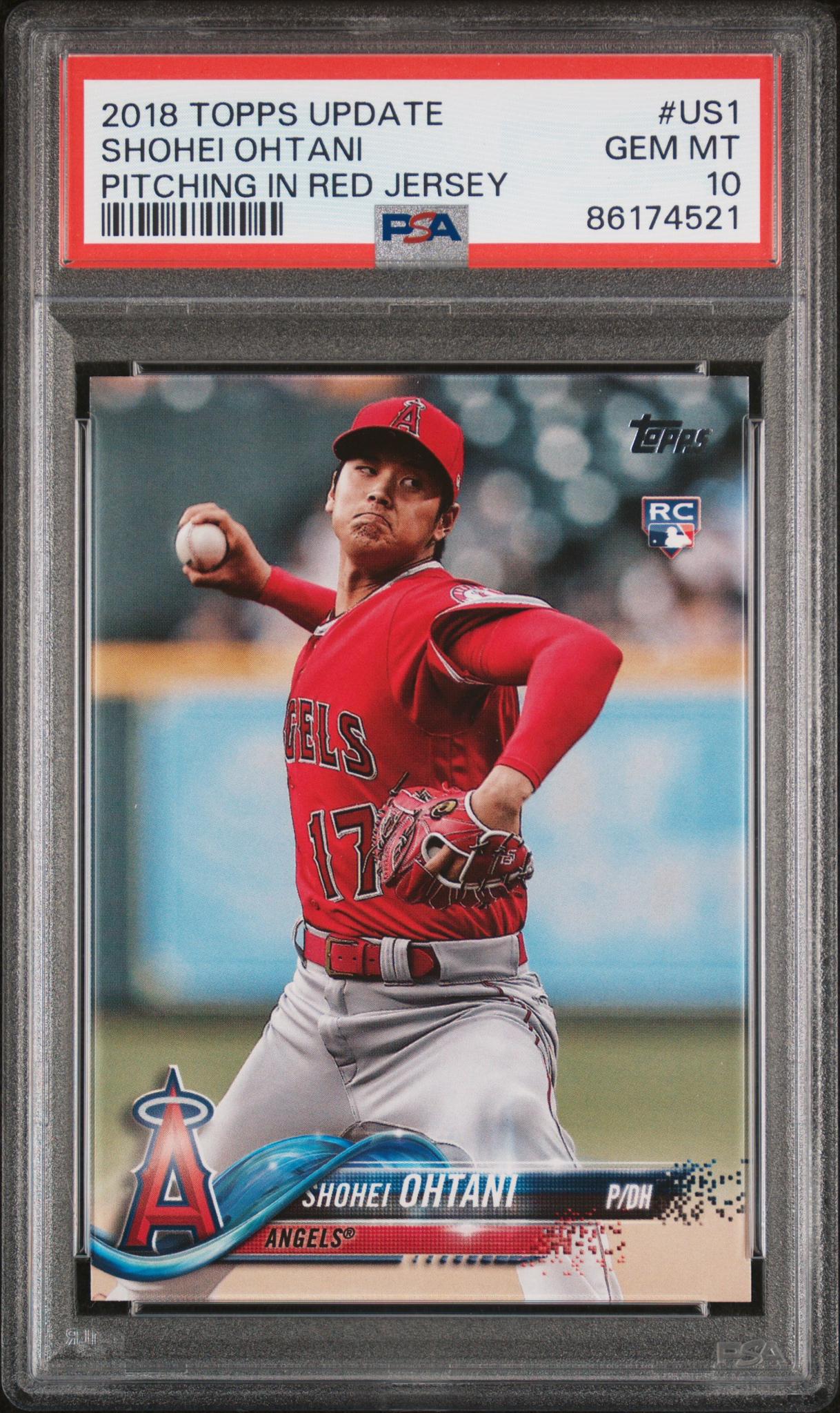 2018 Topps Update Shohei Ohtani #US1 RC PSA 10
