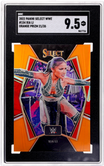 2022 Panini Select WWE Xia Li #154 Orange Prizm 21/35 SGC 9.5