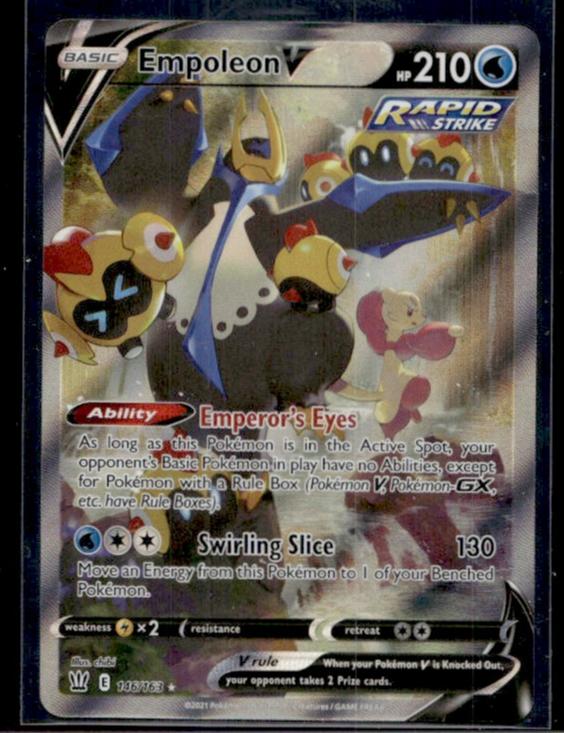 2021 Pokémon Battle Styles Empoleon V #040 Holo