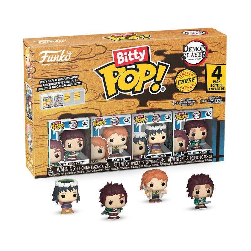 Funko Bitty Pop!: Demon Slayer - Tanjiro 4-Pack