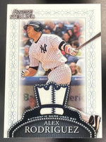 2005 Bowman Sterling Alex Rodriguez Game Used Bat MEM Yankees