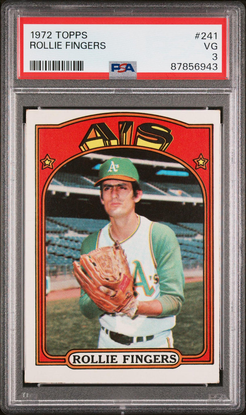1972 Topps Rollie Fingers #241 PSA 3