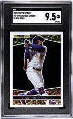 2021 Topps Update #BG-5 Francisco Lindor Black Gold SGC 9.5