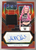 2024 Panini Select WWE Alexa Bliss Patch Auto Red Prizm /49