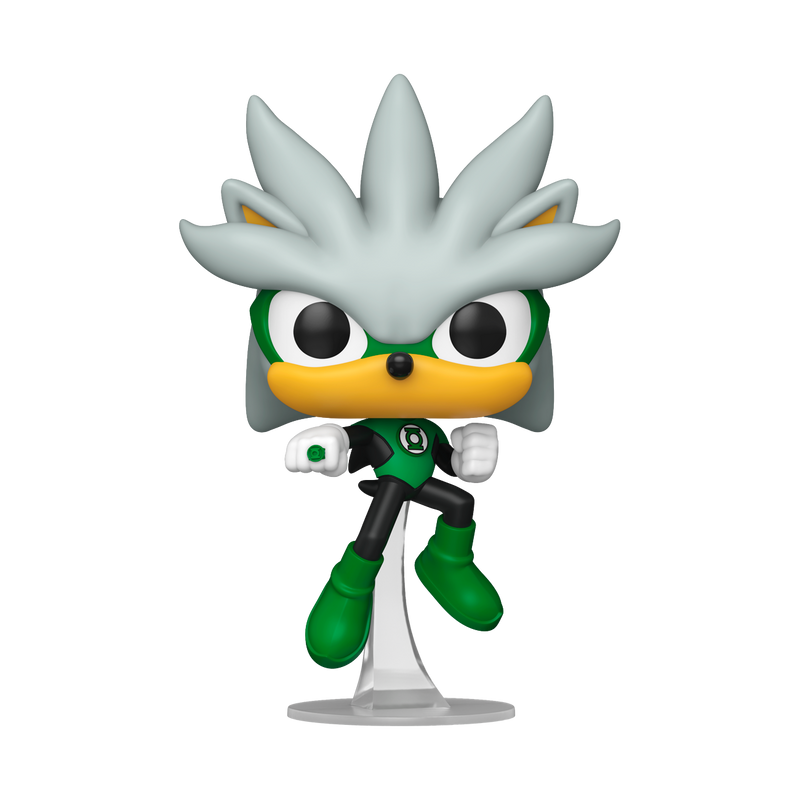 Funko Pop! Games: Sonic the Hedgehog & DC Comics - Silver as Green Lantern