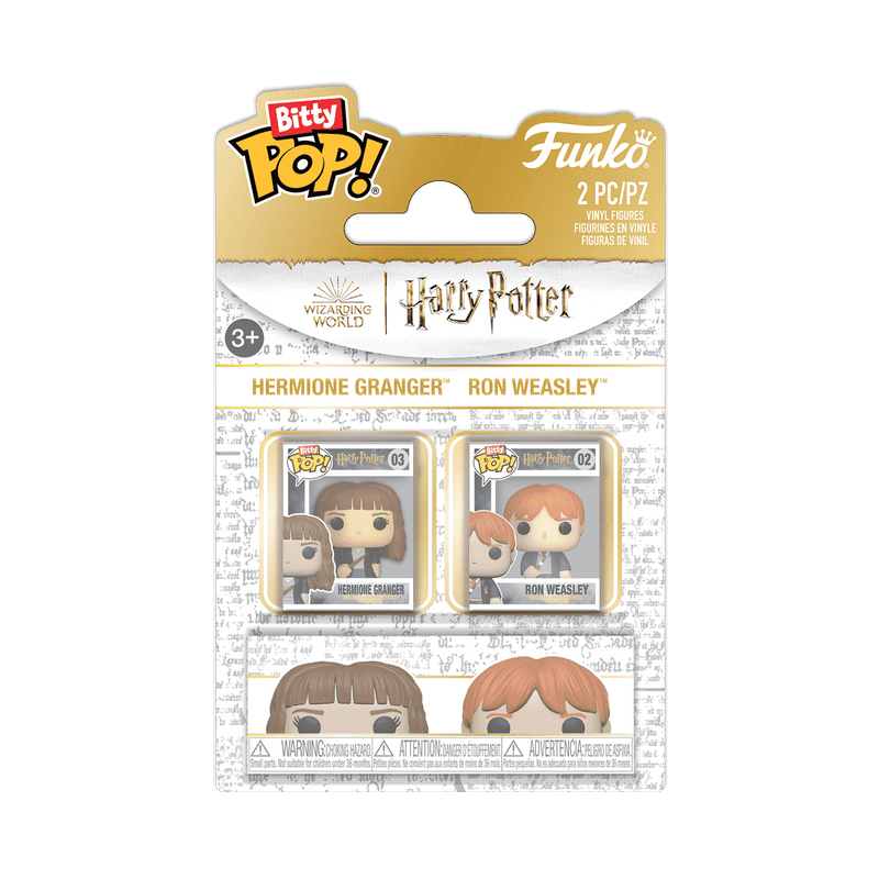 Funko Bitty Pop!: Harry Potter - Hermione Granger & Ron Weasley 2-Pack