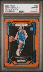 2023 Panini Prizm Orange Wave Prizm Dereck Lively II #163 /60 PSA 10
