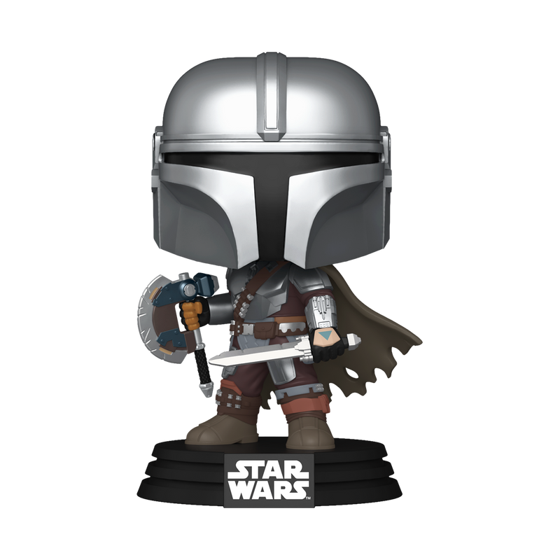 Funko Pop! Star Wars: The Mandalorian and Grogu - Mando with Axe and Sword