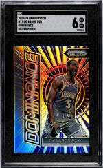 2023-24 Panini Prizm Dominance Silver De'Aaron Fox #17 SGC 6