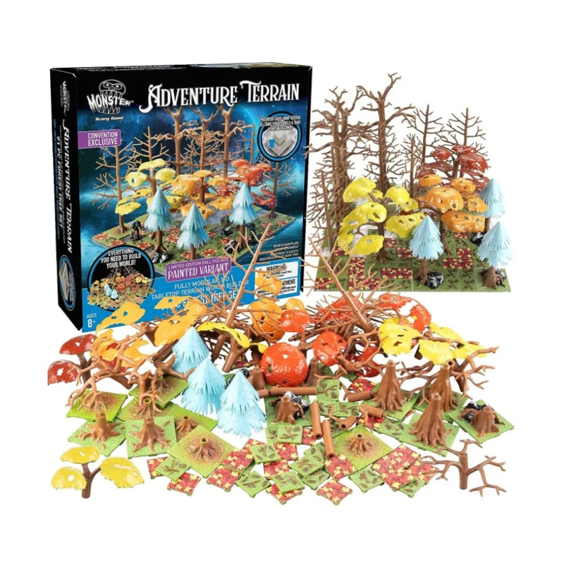 Monster Adventure Terrain Painted Forest Tree Set (91 Pieces) - Fall Foliage