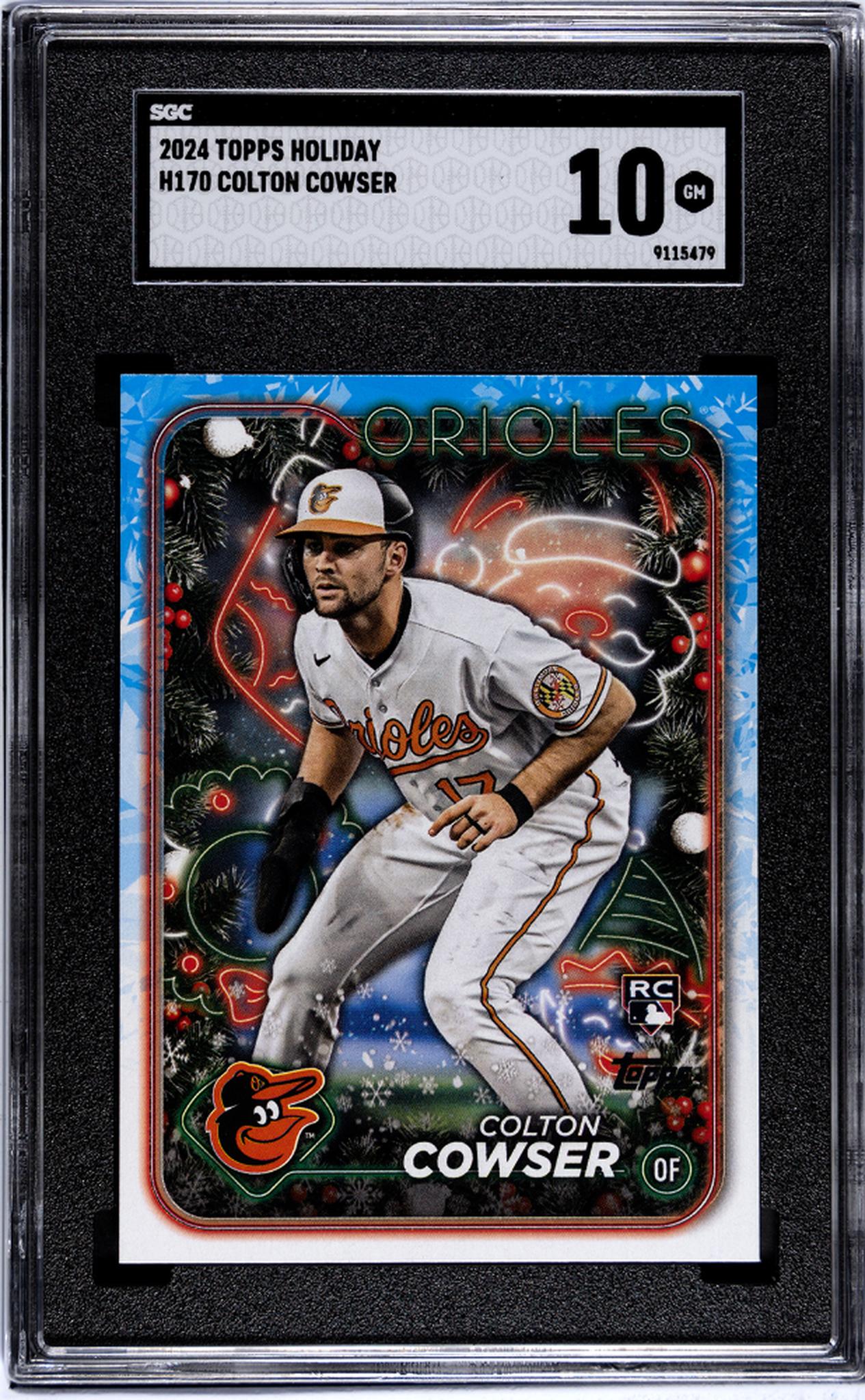 2024 Topps Holiday Colton Cowser #H170 RC SGC 10