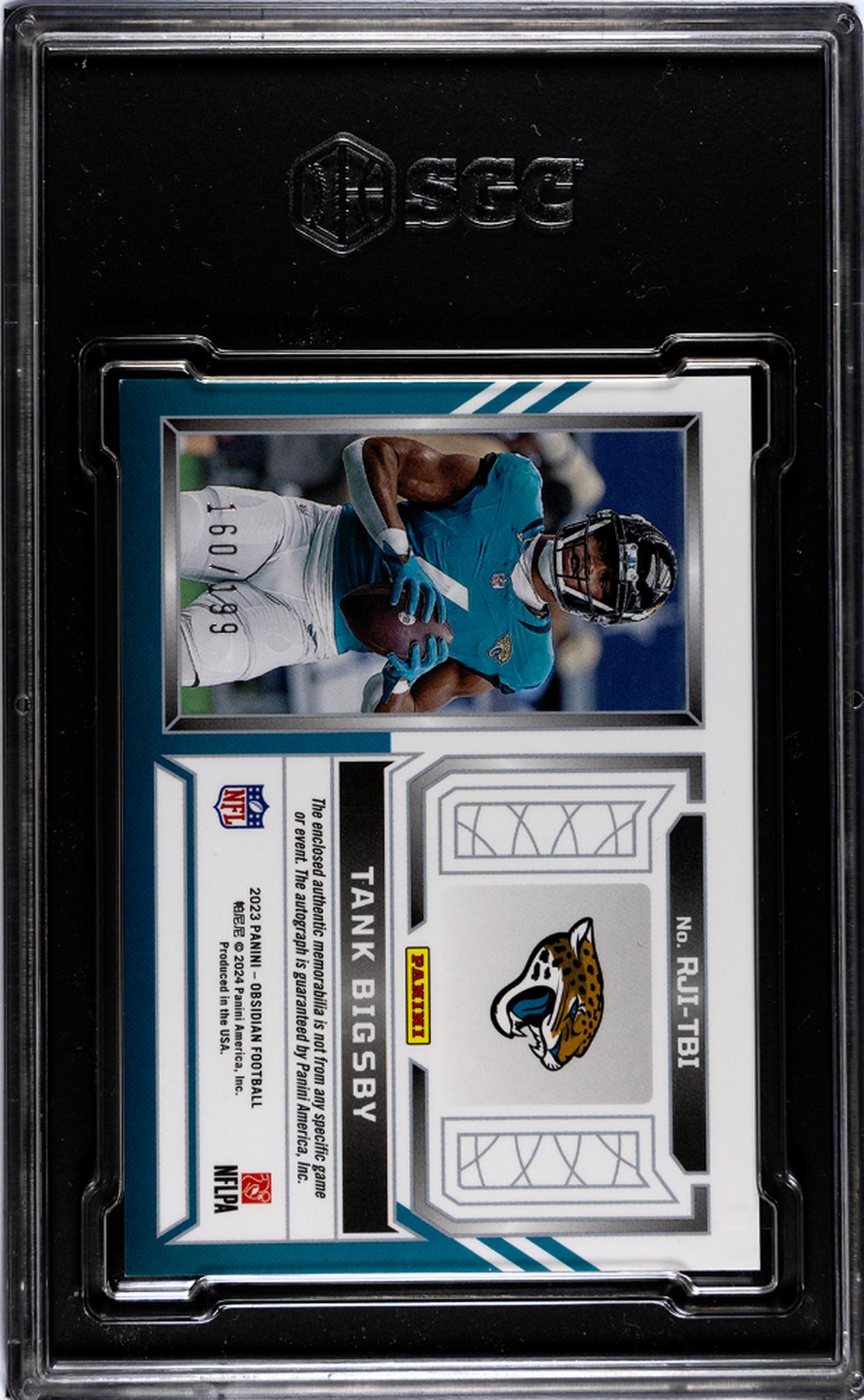 2023 Panini Obsidian RJI Tank Bigsby #RJI-TBI RC Jersey Auto /199 SGC 9 Auto 10