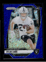 2024 Panini Prizm 330 Dylan Laube Blue Rookie /25 Las Vegas Raiders