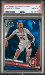 2023 Bowman U Chrome Sapphire Cameron Brink #75 PSA 10