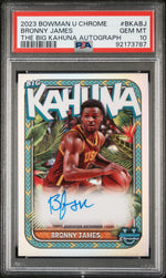 2023 Bowman University Chrome the Big Kahuna Autographs Bronny James Jr. #BKABJ /150 PSA 10