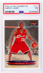 2004 Fleer Ultra Hummer H2 LeBron James #171 PSA 7