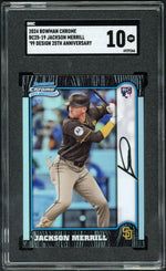 2024 Bowman Chrome Jackson Merrill '99 Design 25th Anniversary SGC 10