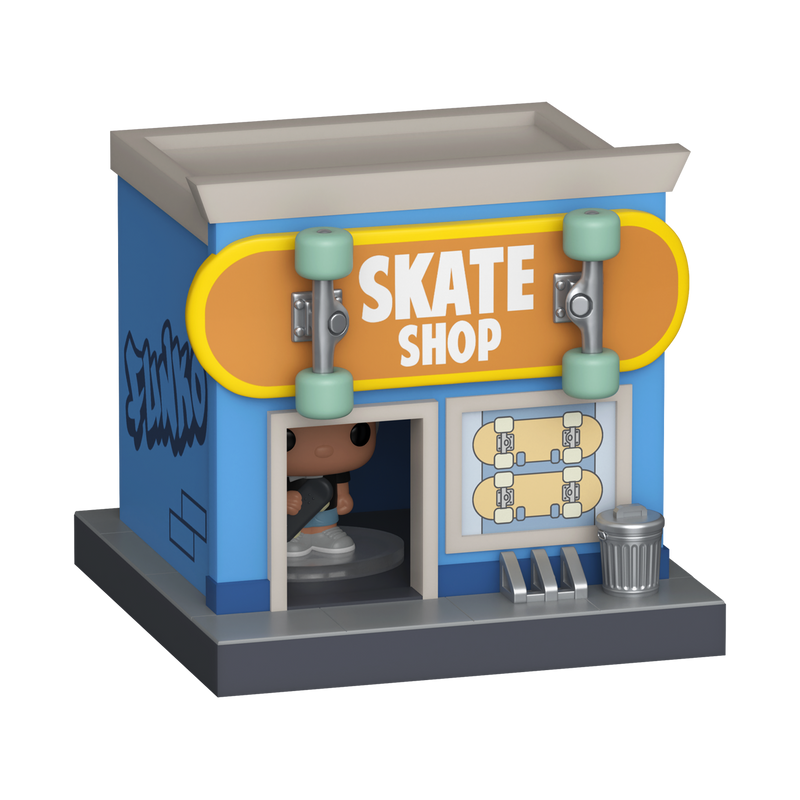 Funko Bitty Pop! Town: Bitty City - Skateboarder & Skate Shop