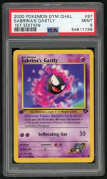 2000 Pokemon Gym Challenge 1st Edition Sabrina's Gastly #97 PSA 9