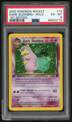 2000 Pokemon Team Rocket 1st Edition Holo Dark Slowbro #12 PSA 6