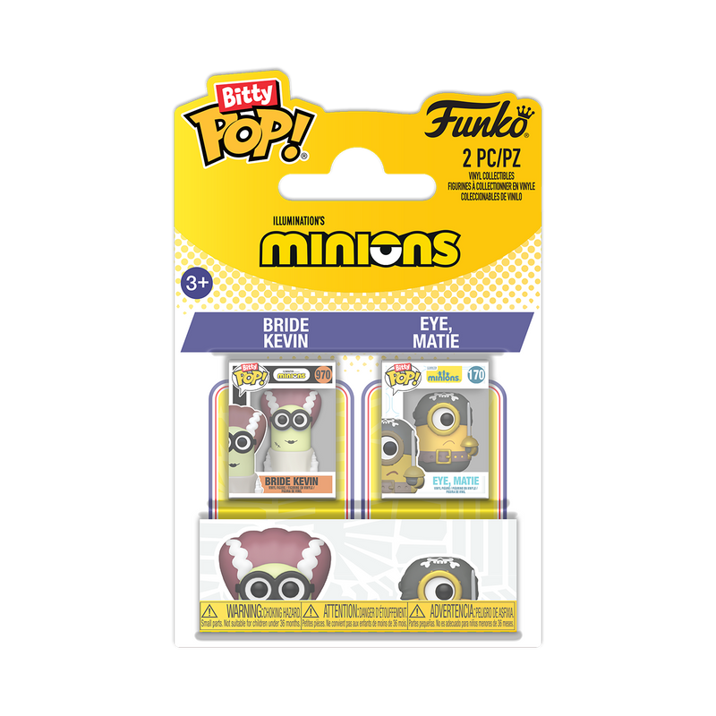 Funko Bitty Pop!: Minions - Bride Kevin & Eye, Matie 2-Pack
