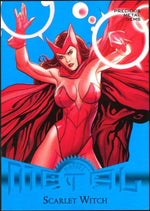 2023 Skybox Metal Universe Marvel R-1 Scarlet Witch Precious Metal Gems Blue /50