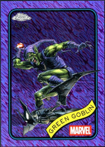 2025 Topps Chrome Marvel #161 Green Goblin Purple Shimmer /75