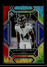 2021 Panini Select Tie-Dye Prizm Marlon Humphrey #205 Club Level /25