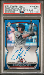 2023 Bowman Draft Auto Blue Christian Knapczyk #CDA-CKN /150 PSA 9