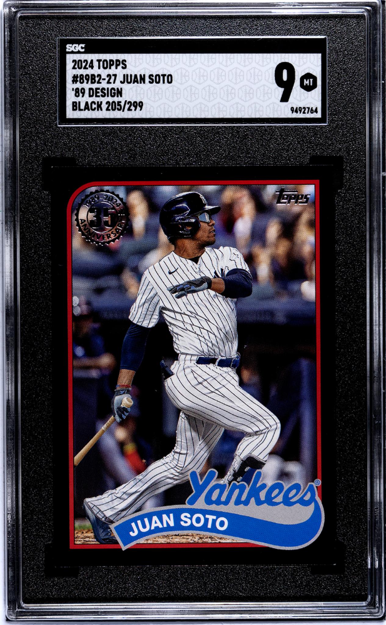 2024 Topps '89 Design Black Juan Soto #89B2-27 /299 SGC 9