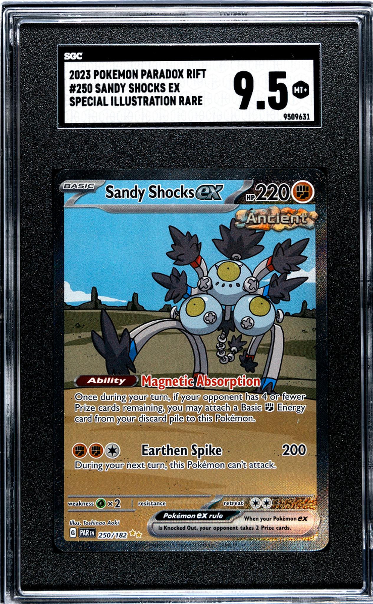 2023 Pokémon Paradox Rift Sandy Shocks #250 EX Special Illustration Rare SGC 9.5