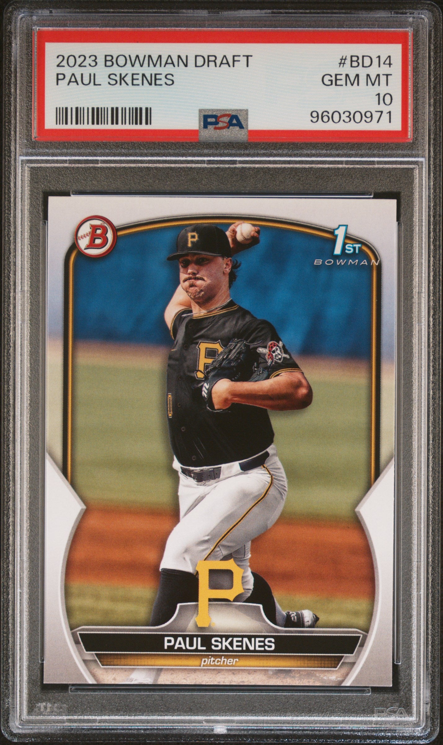 2023 Topps Bowman Draft Paul Skenes #BD14 1st Bowman PSA 10