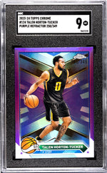 2023-24 Topps Chrome Purple Refractor Talen Horton-Tucker #124 /349 SGC 9