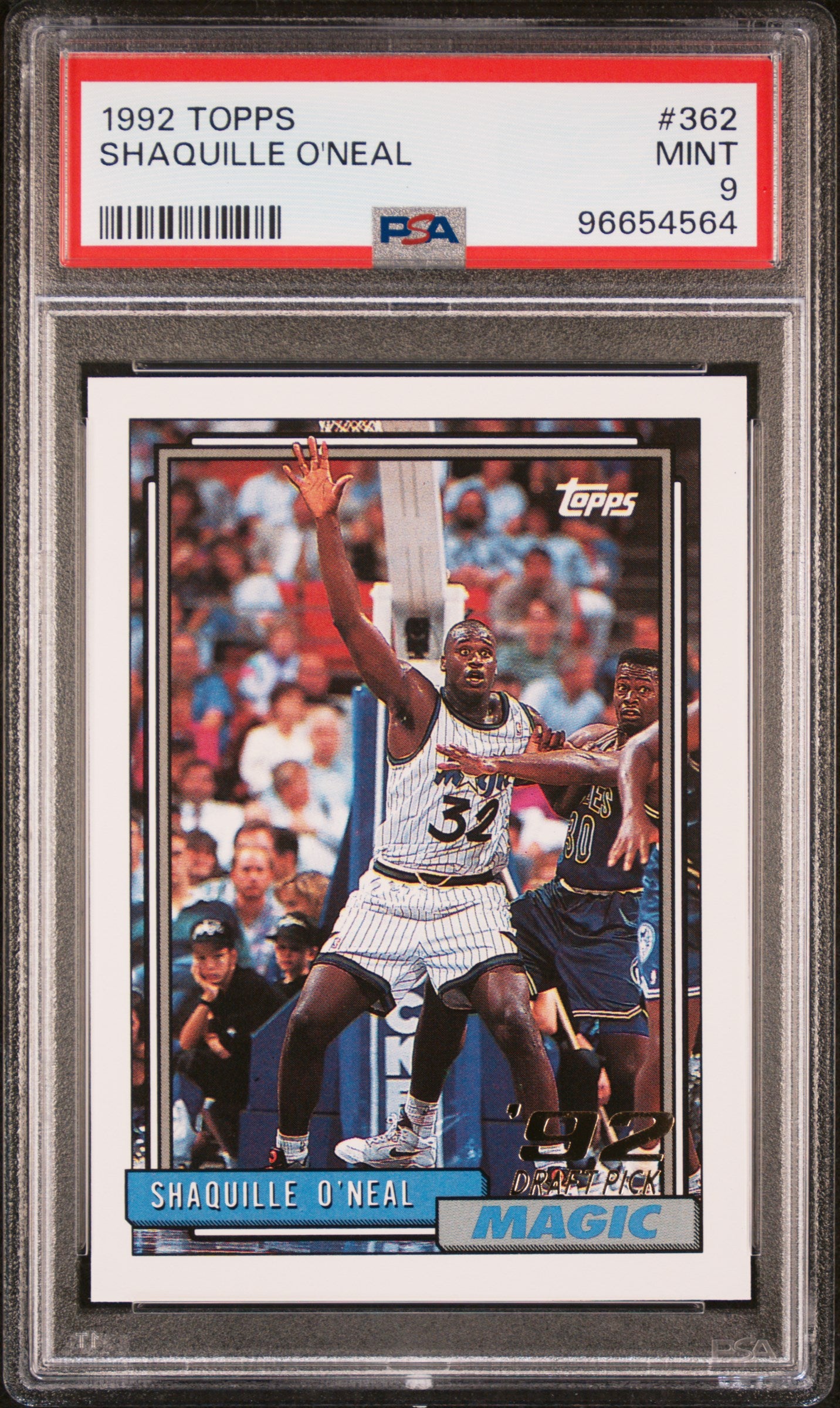 1992 Topps Shaquille O'Neal #362 RC PSA 9