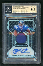 2018 Obsidian MA-MS Michael Strahan Matrix Material Auto BGS 9.5