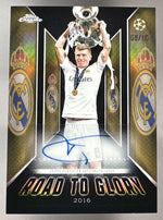 2025 Topps Chrome UEFA CC Toni Kroos Road to Glory Auto Black Refractor /10