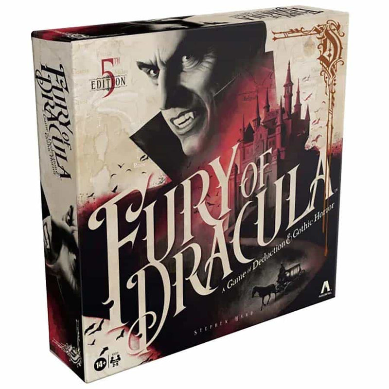 Avalon Hill Fury of Dracula (Fifth Edition) - One vs Many Deduction Game