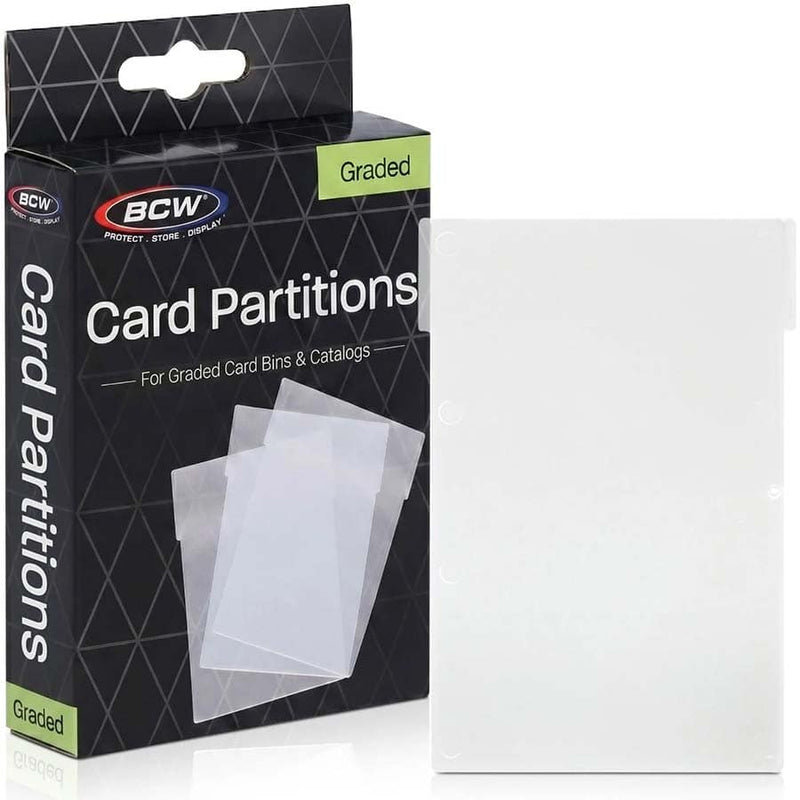 BCW Graded Card Partitions - Translucent (12 Count)