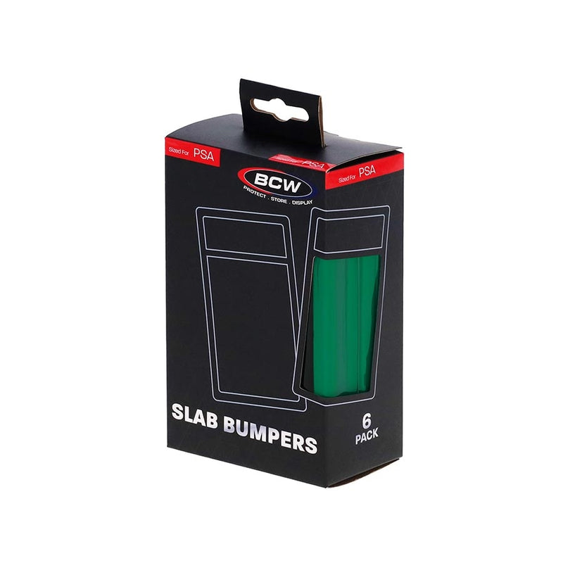 BCW Supplies PSA Graded Slab Bumpers (6 Count) - Green