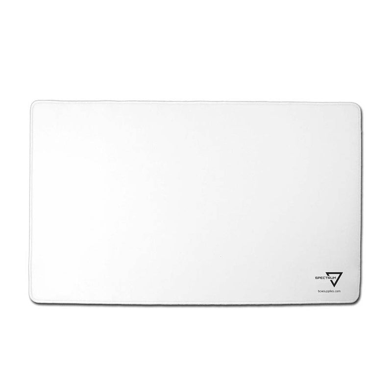 BCW Spectrum Playmat with Stitched Edges - White