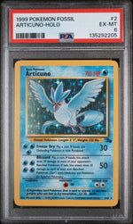 1999 Pokemon Fossil Holo Articuno #2 PSA 6