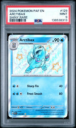 2024 Pokemon Paldean Fates Shiny Rare Arctibax #129 PSA 9
