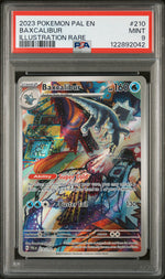 2023 Pokemon Scarlet and Violet Paldea Evolved Illustration Rare Baxcalibur #210 PSA 9