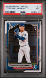 2024 Bowman Chrome Yoshinobu Yamamoto #73 PSA 9