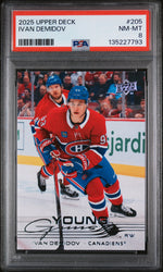 2025 Upper Deck Ivan Demidov #205 PSA 8