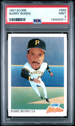 1991 Score Barry Bonds #668 PSA 9